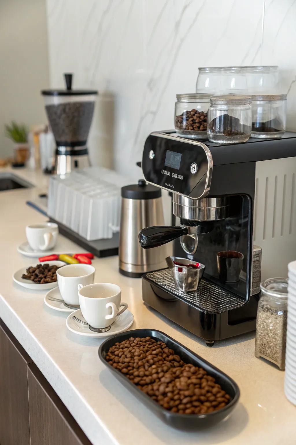 Your coffee machine can be a stylish centerpiece.