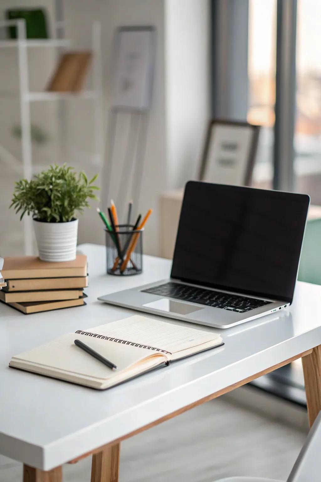 Minimalist layout for a maximized workspace.