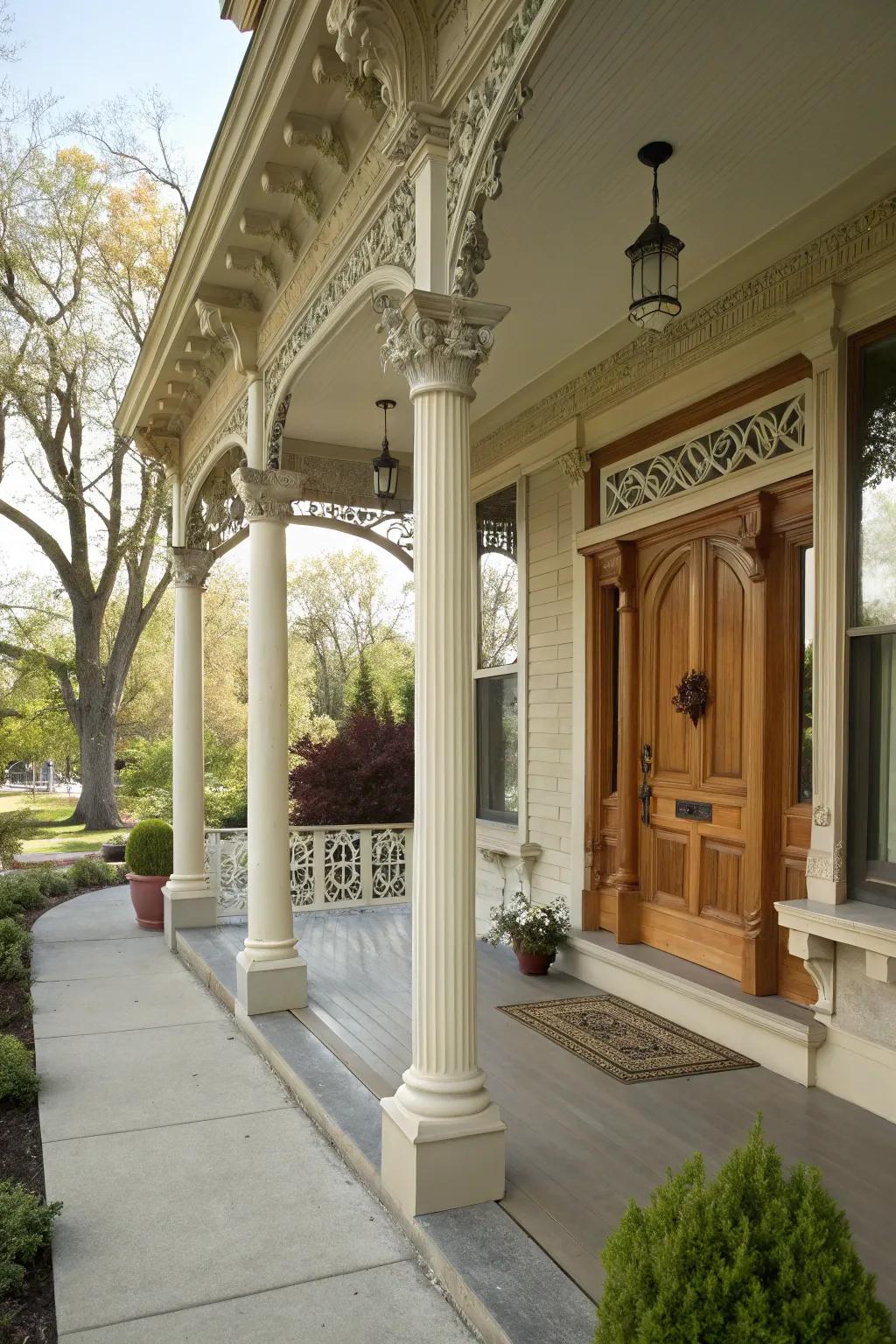 Architectural details add character and elegance to your porch.