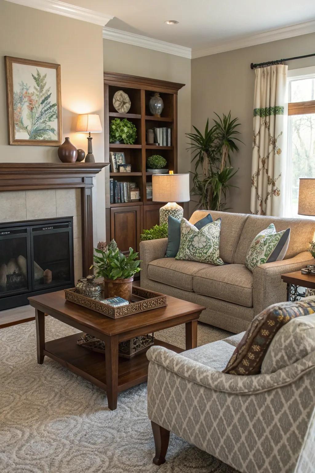 Rejuvenate your space with a novel furniture configuration.