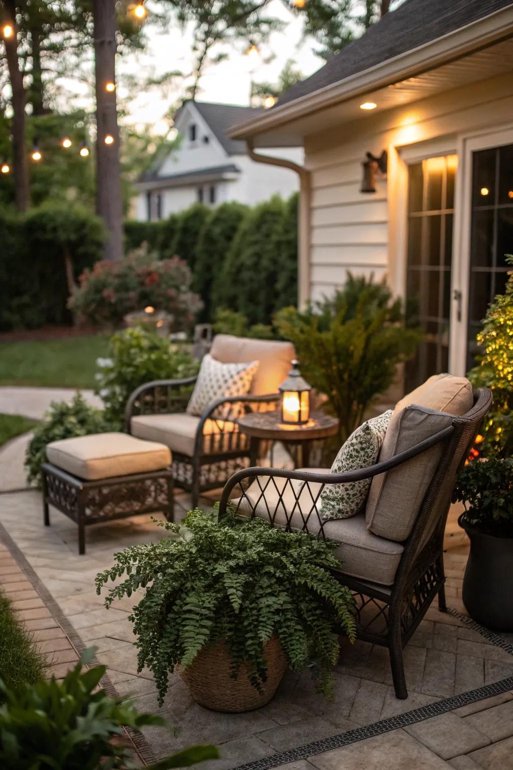 Artificial plants can make any patio feel like a paradise.
