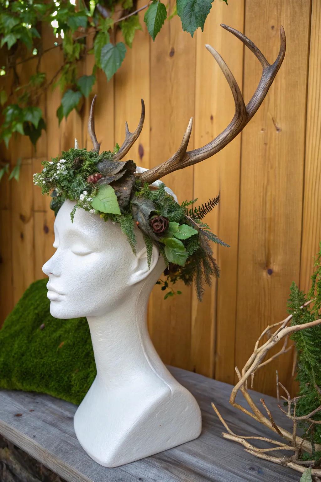 Nature-inspired decorations bring the outdoors inside.