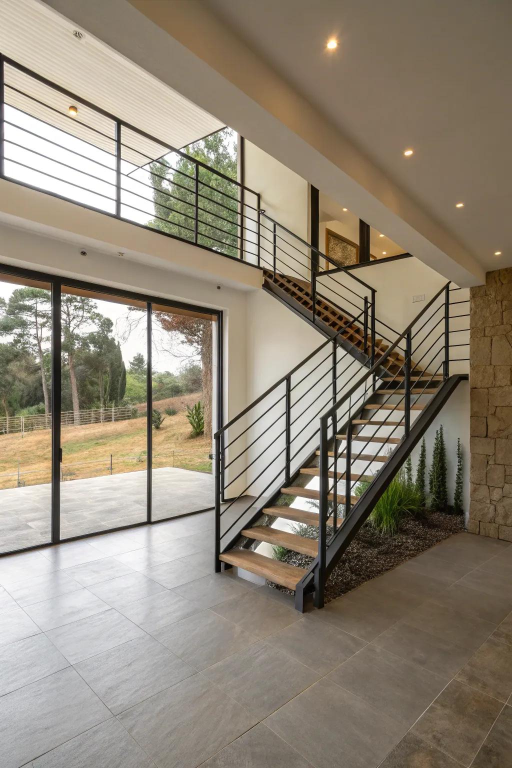 Maximize space with smart railing designs.