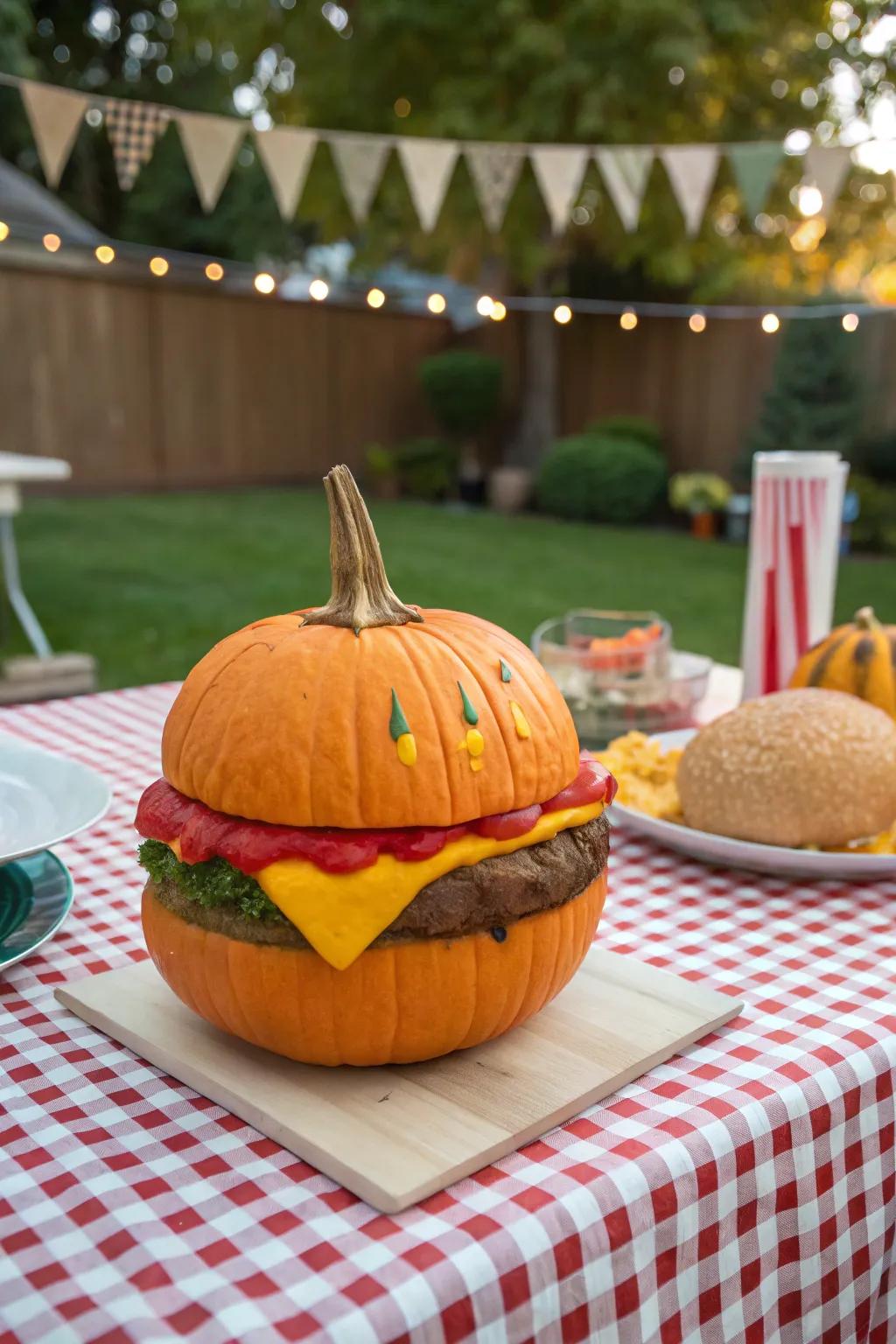 A pumpkin that looks good enough to eat!