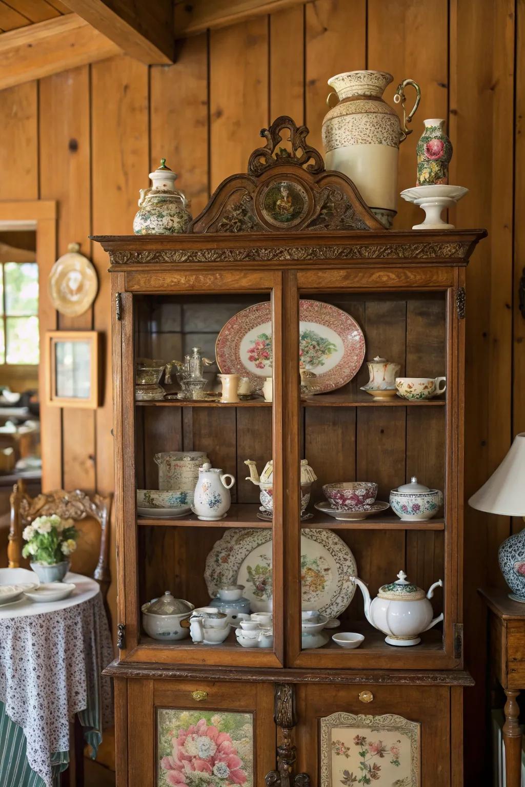 Vintage items add a sense of history and charm.