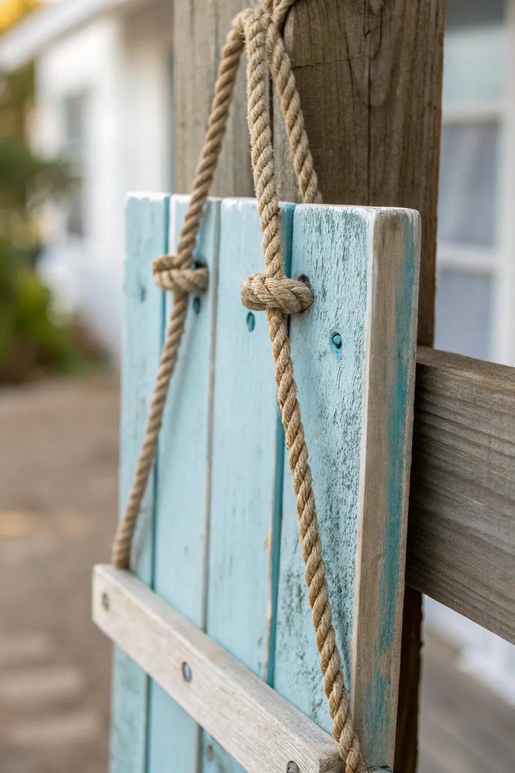 An enchanting rustic wooden door adornment radiating a homespun sensation.