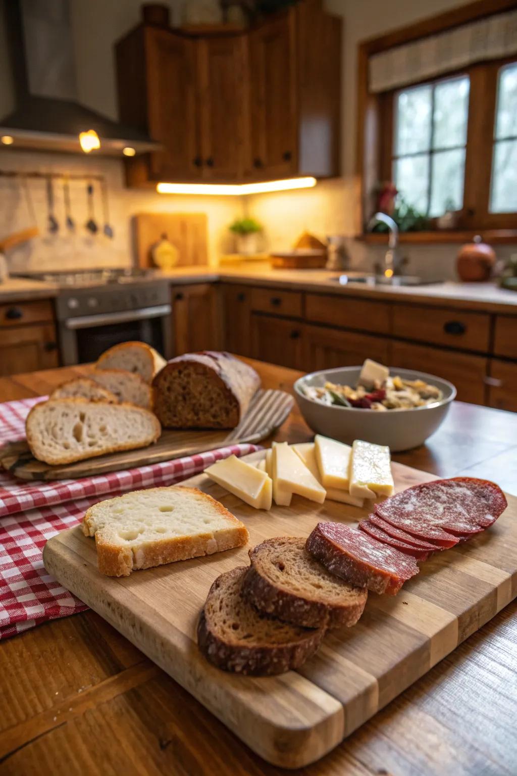 Earthy allure encapsulated in a charcuterie arrangement.