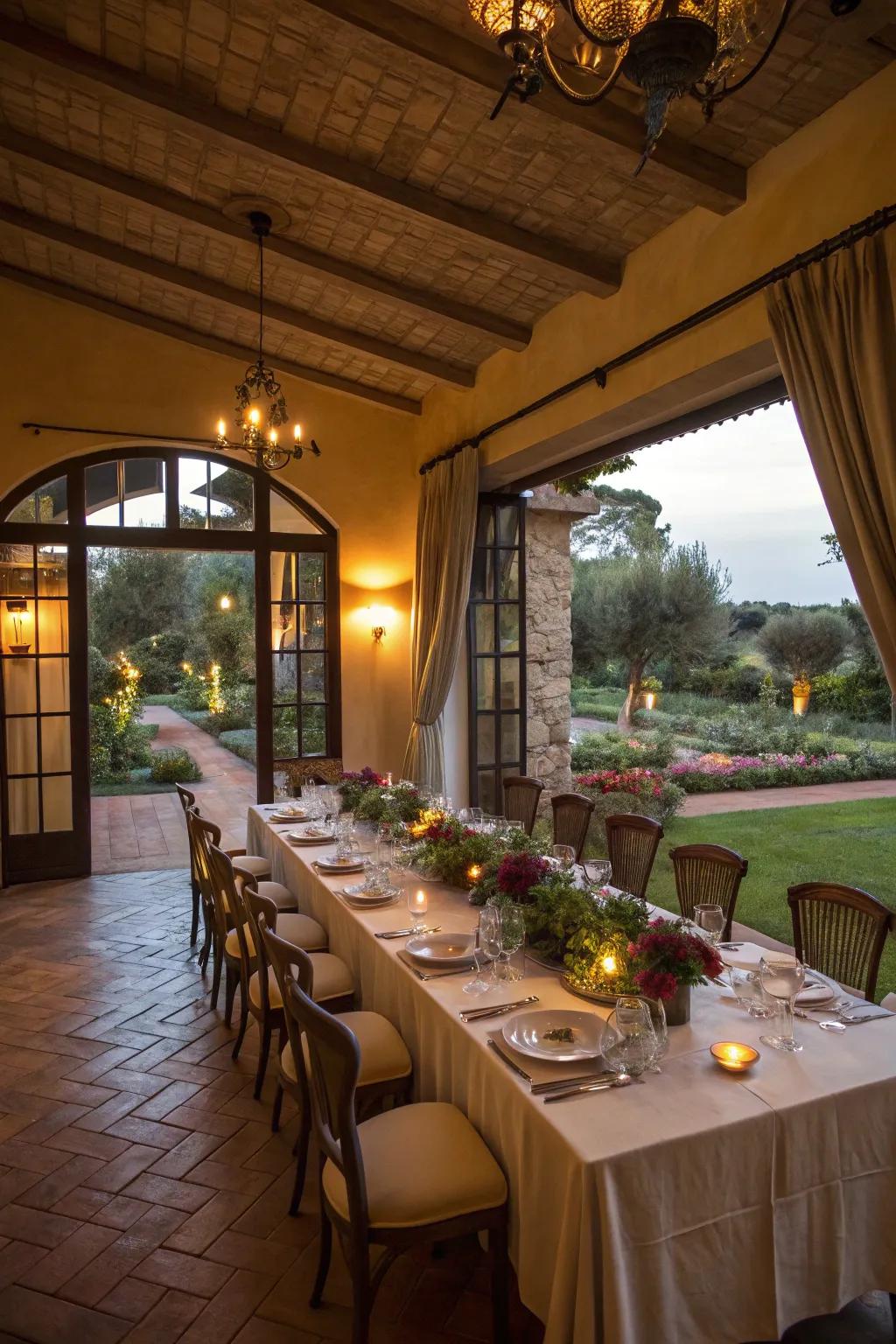 A spacious dining area designed for memorable meals.