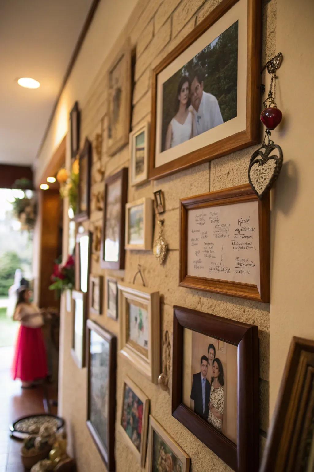 The incorporation of keepsakes cultivates a distinctive personalized impression.