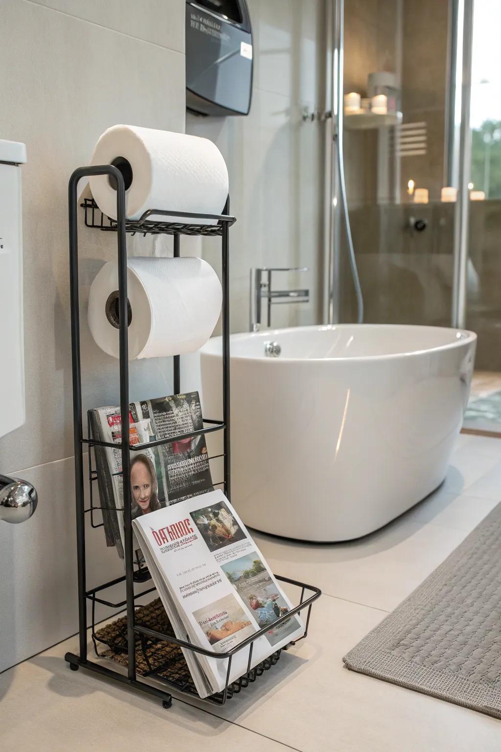 Multi-purpose holders maximize functionality.
