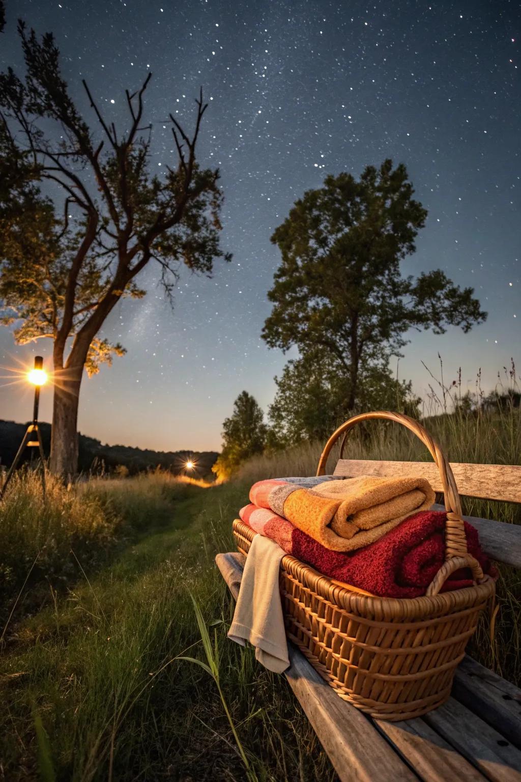 A selection of throws maintains visitors toasty and comfortable as temperatures decline.