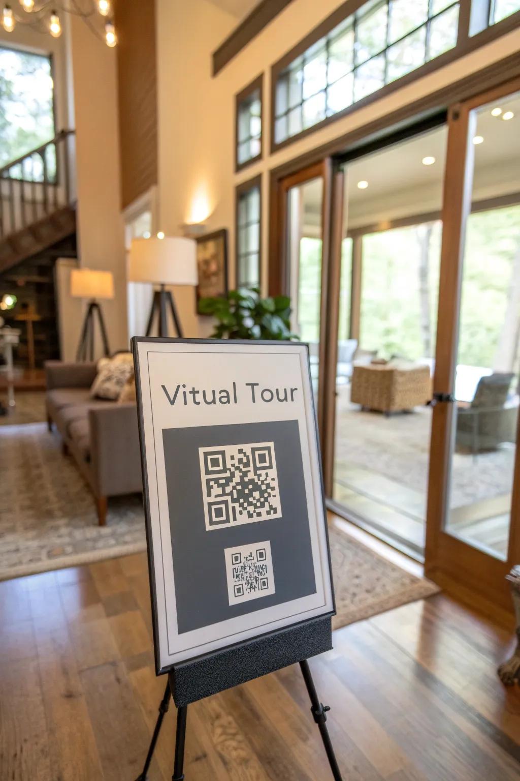 Interactive elements like QR codes can enhance guest engagement.