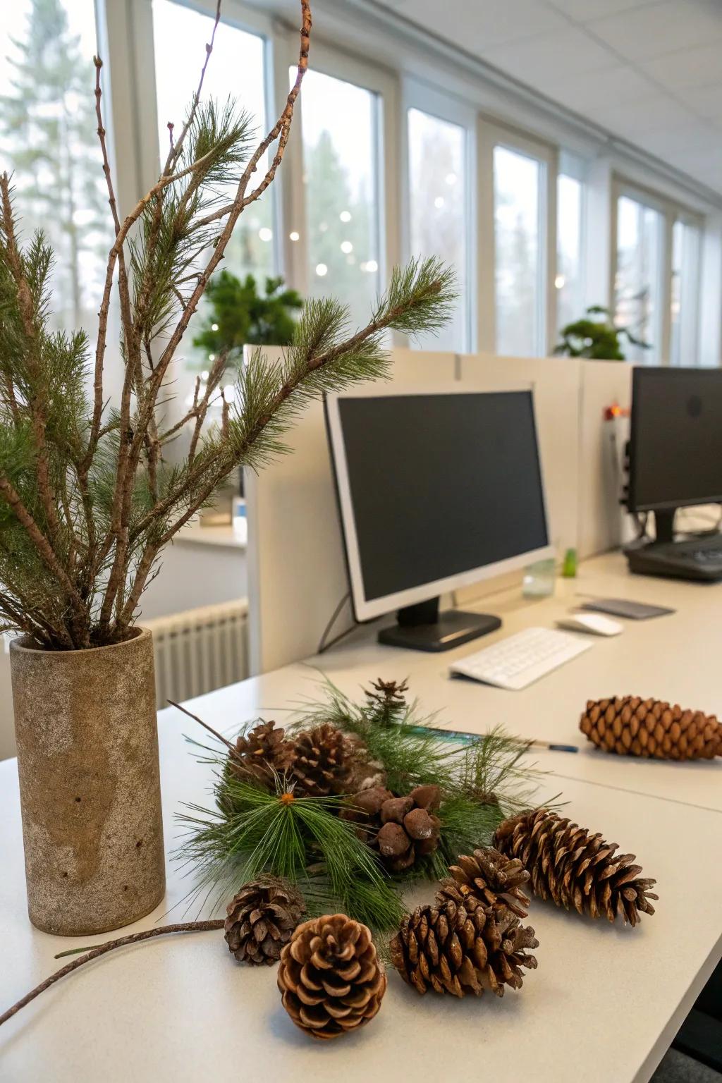 Decor elements from the natural world produce a rustic and calming setting.