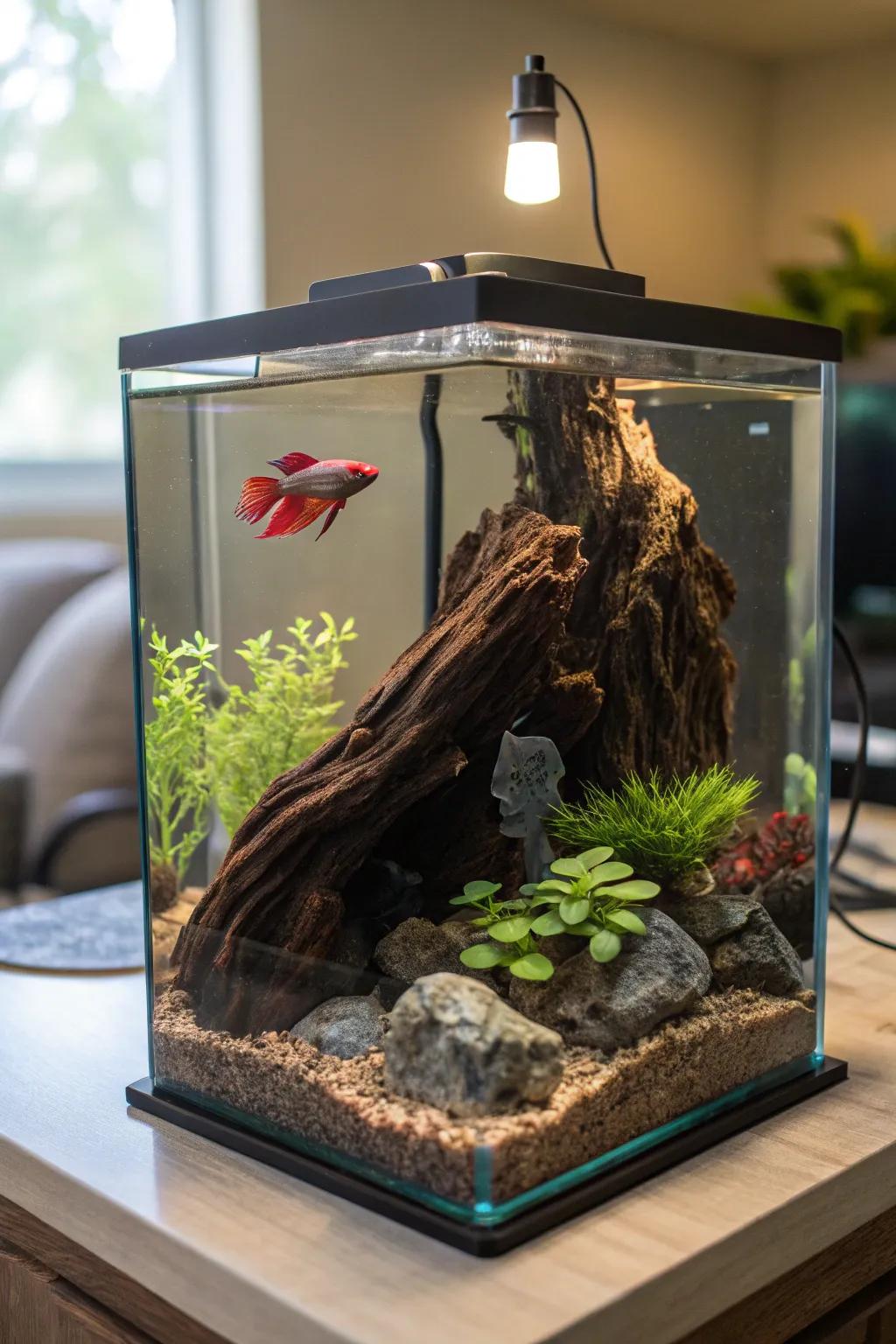 Express your creativity with aquascaping artistry.