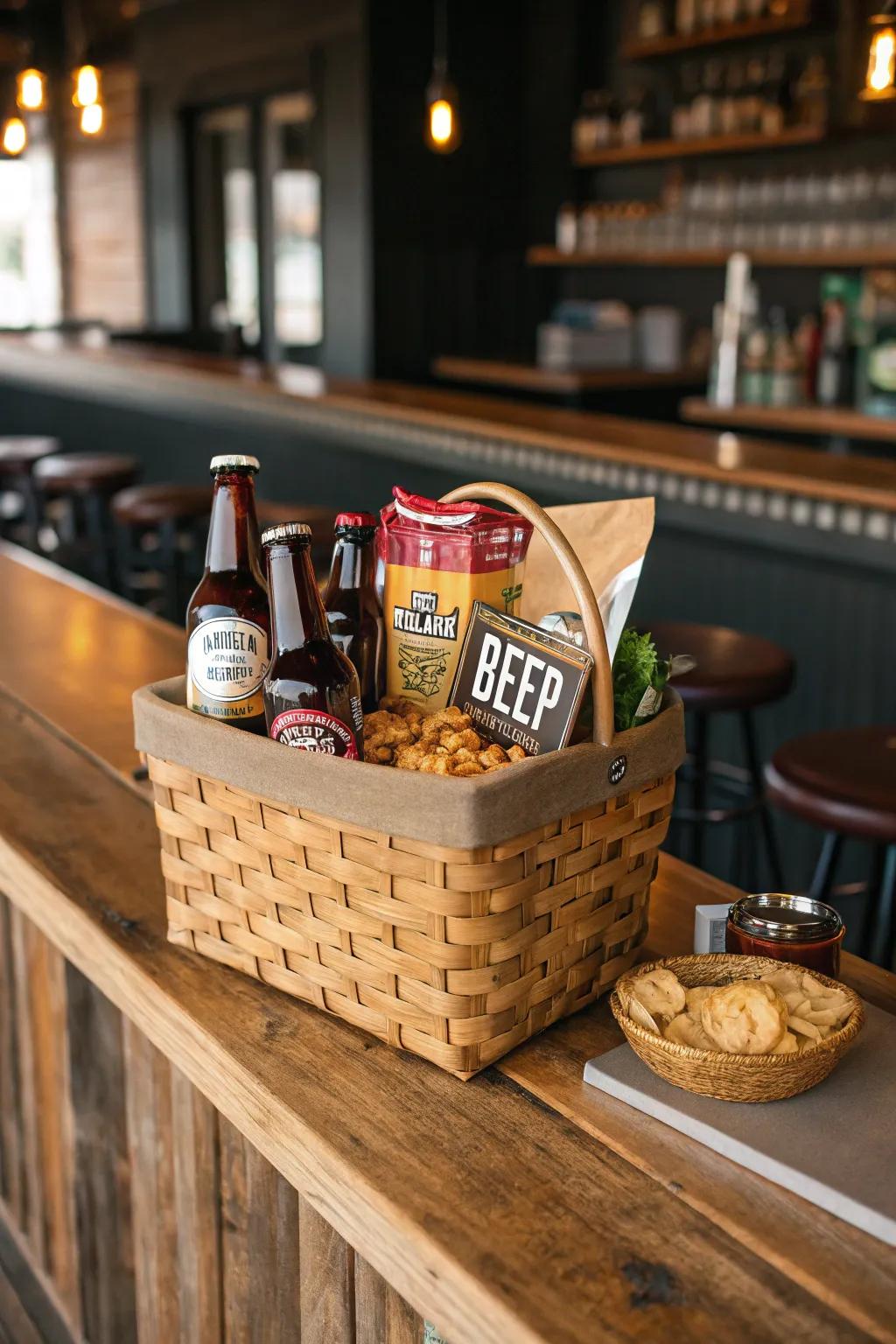 Discover flavors through a local brew present assortment.