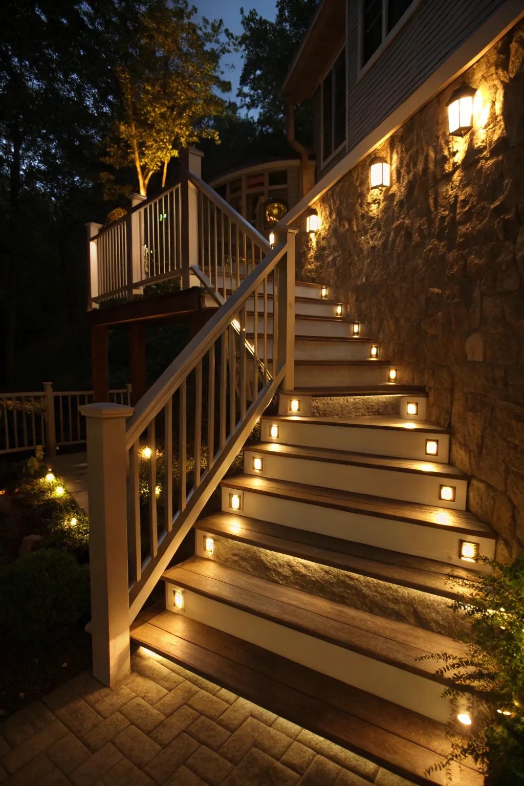 Assorted lighting enhances depth and dimension