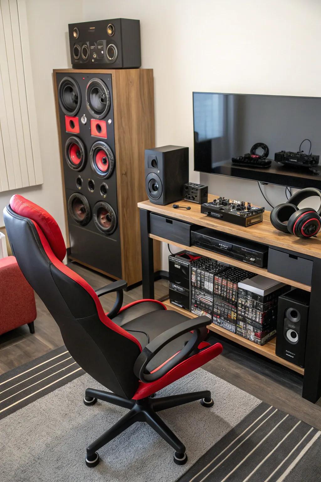 Submerge yourself in sound using exceptional audio equipment.