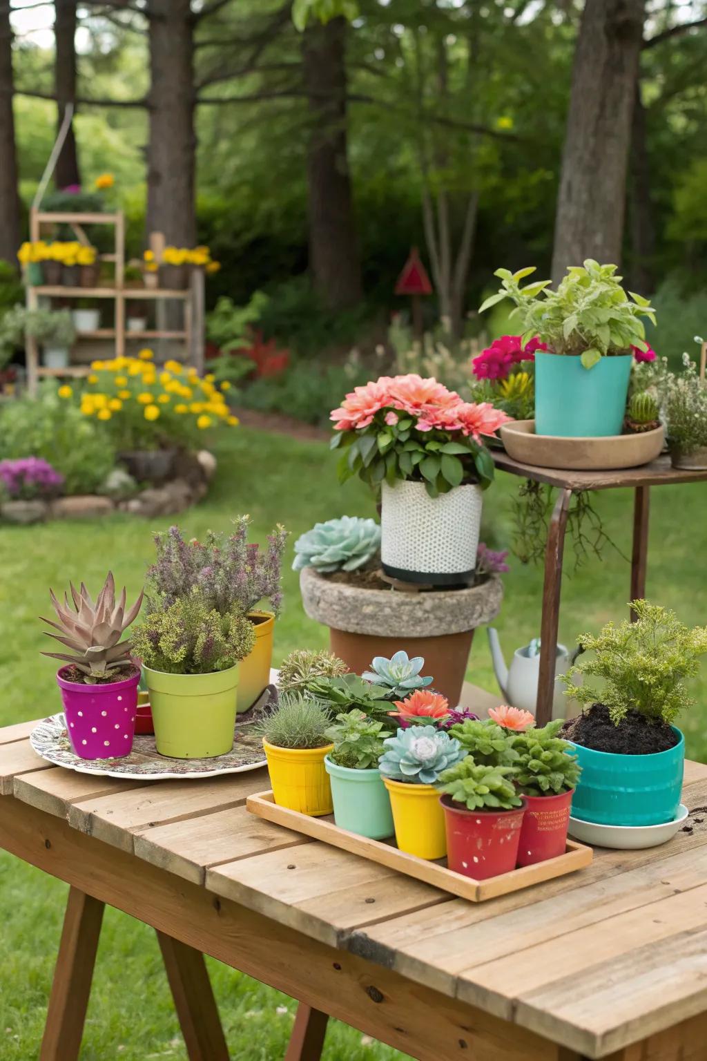 DIY projects turn artificial plants into personalized art.