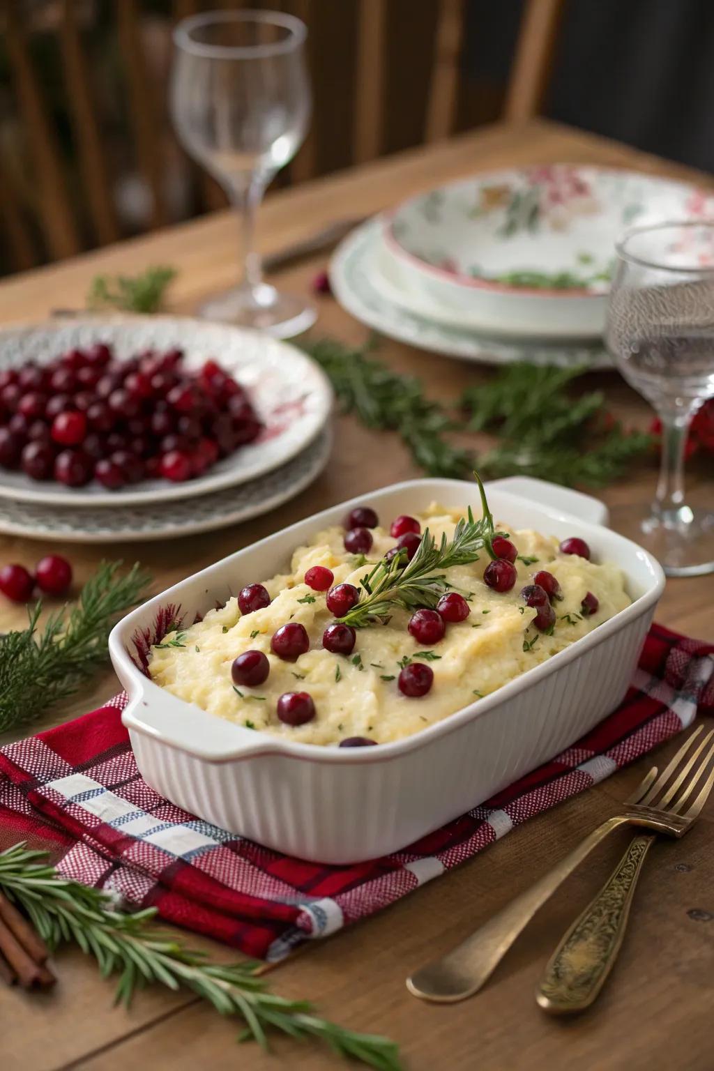 Cranberry turkey casserole adds a sweet twist to your leftovers.