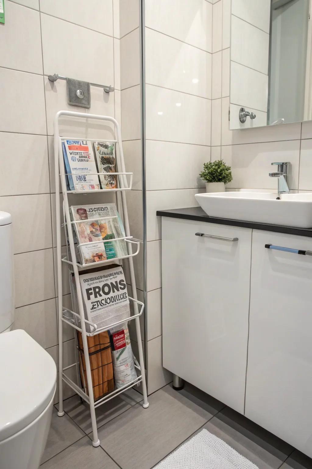 Corner racks use every inch efficiently.