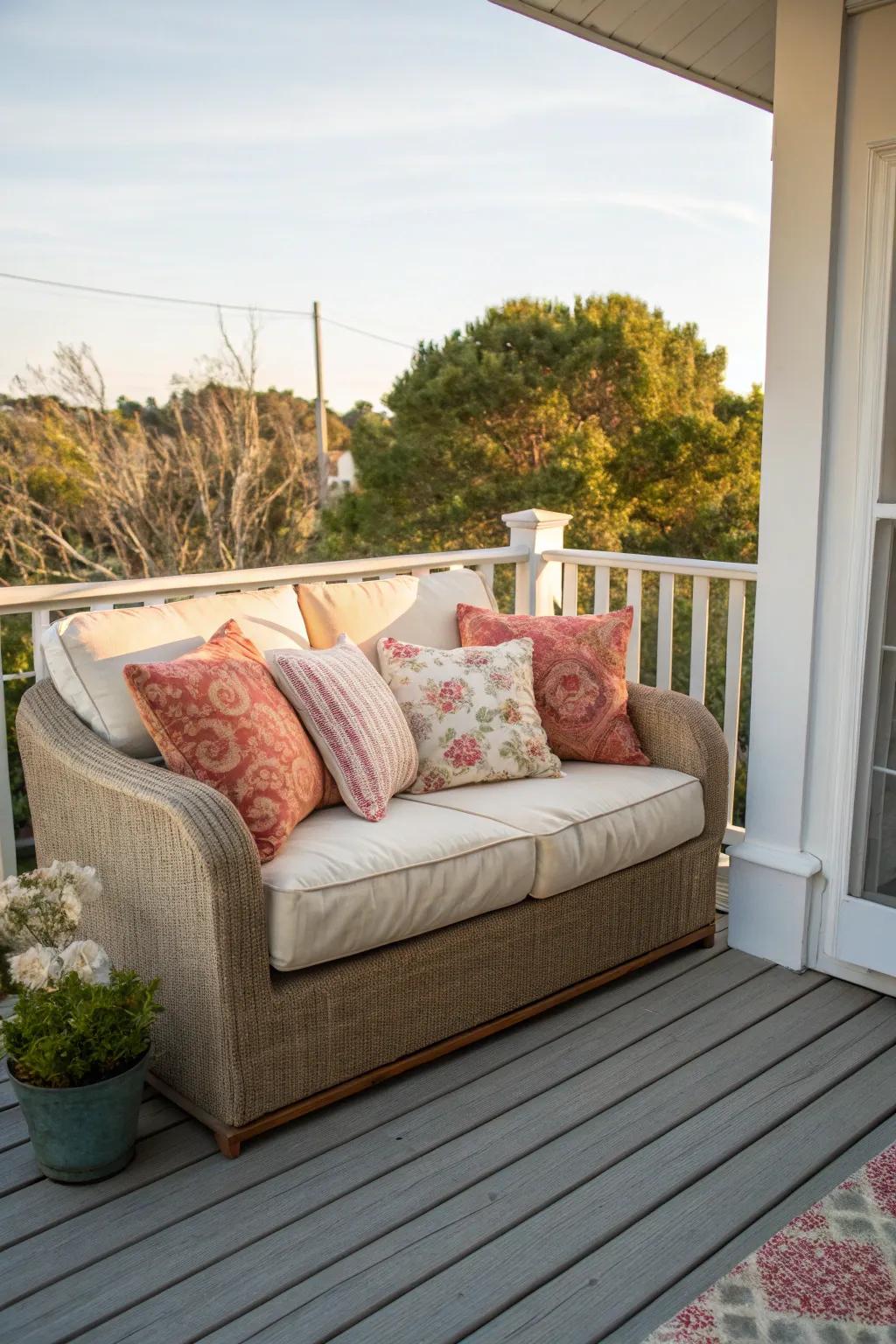 A loveseat integrates comfort without occupying excessive space.