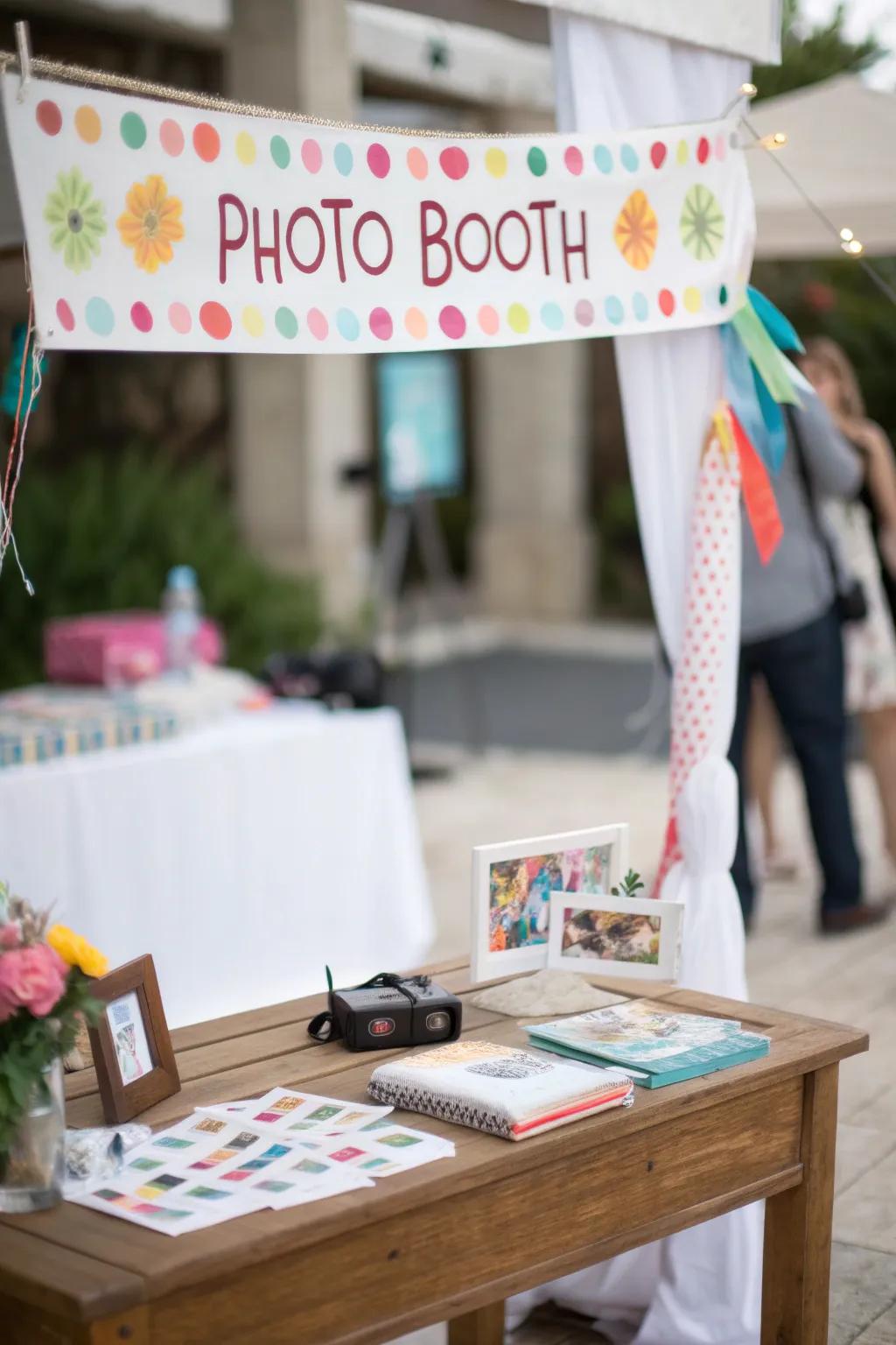 Banners create a welcoming invitation for guests.