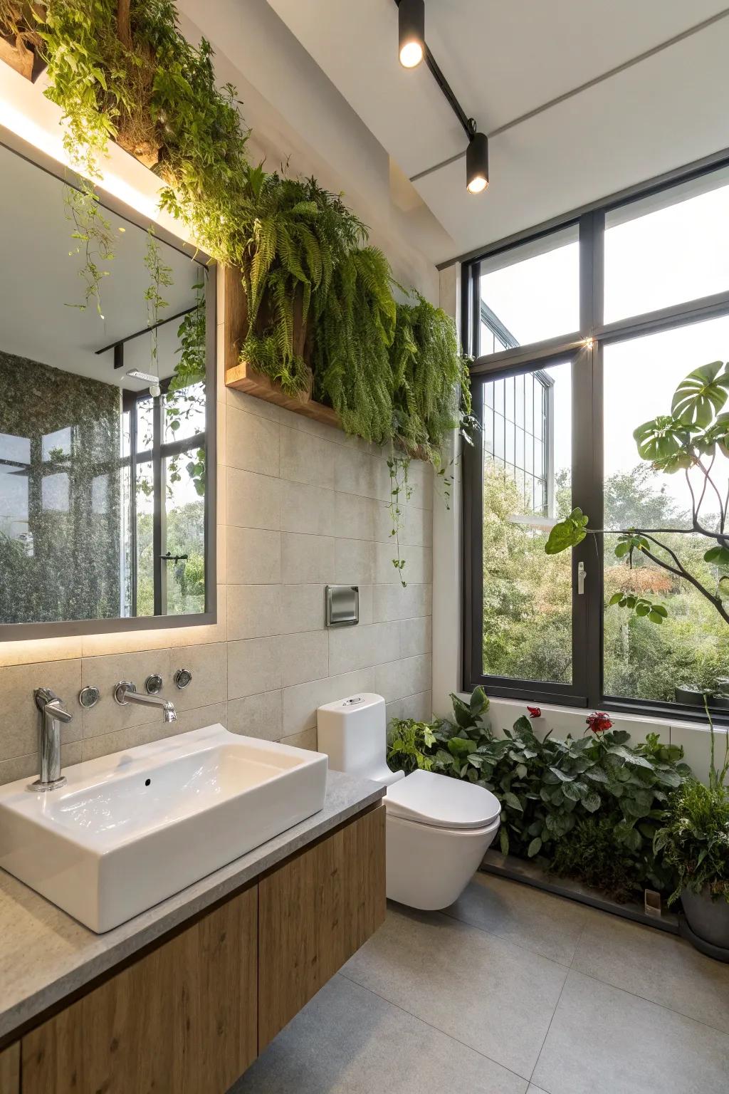 Eco-minded features help to achieve a sustainable and effective restroom.