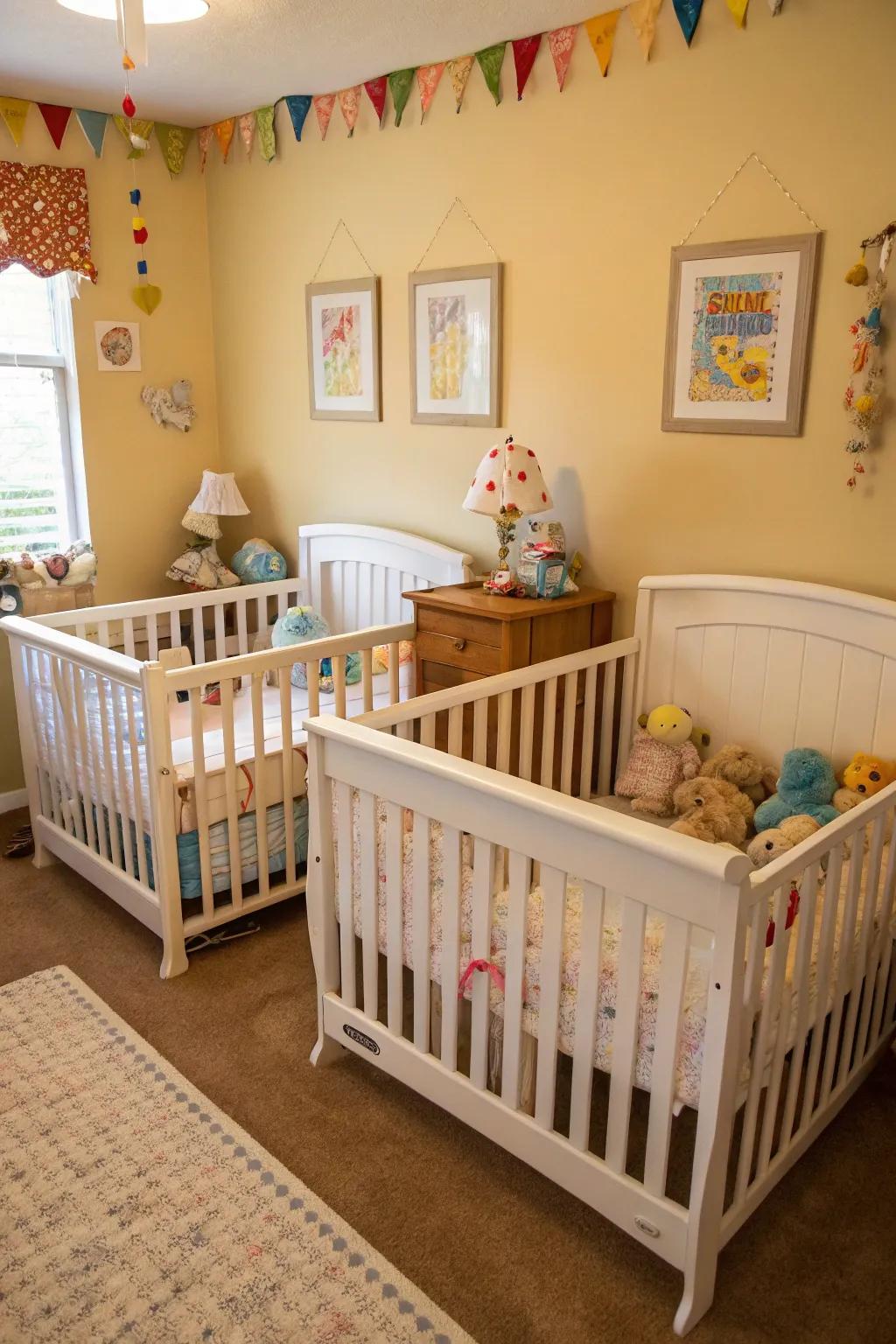 Strategic bed placement improves accessibility and makes better use of the available space.