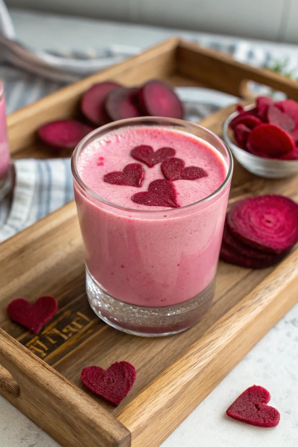 Heart Beet Latte: vibrant and unique