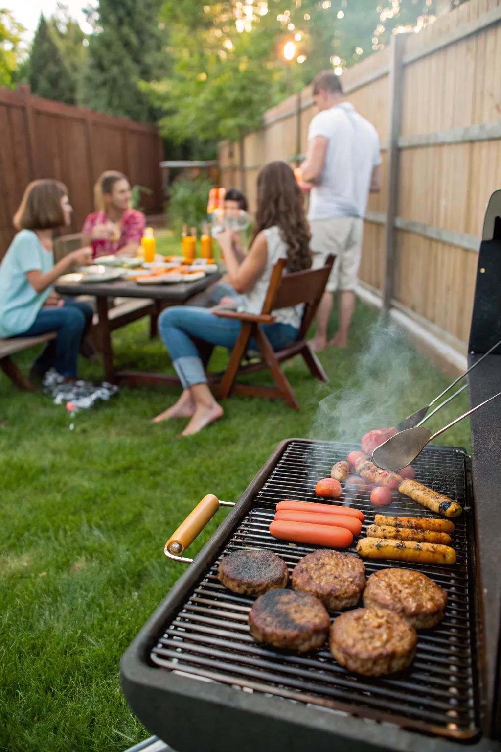 A backyard barbecue perfect for a summer birthday celebration.