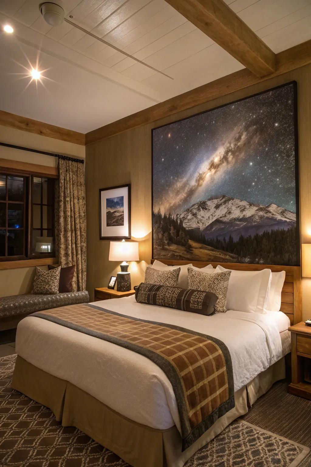 Celestial paintings inspire wonder and serenity in your personal sanctuary.