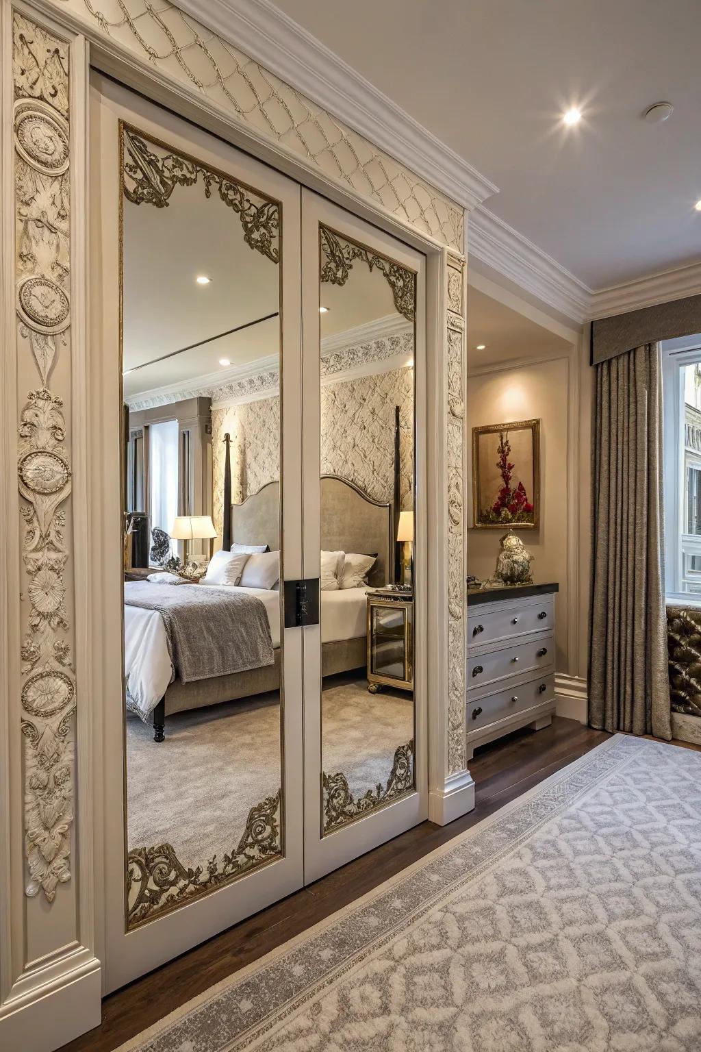 Ornamental molding lends measurement and intrigue.
