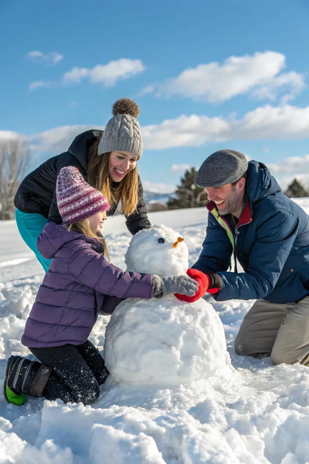 Embrace the magic of winter with playful snow-filled family photos.