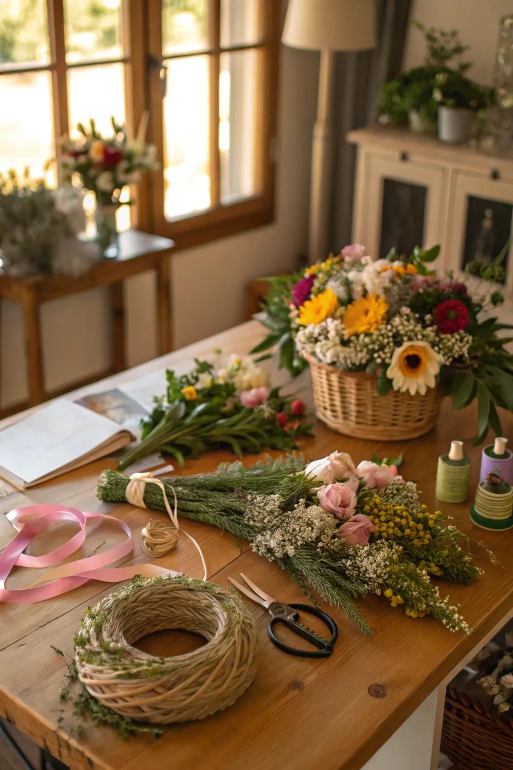 Get creative with DIY crafts inspired by flowers.