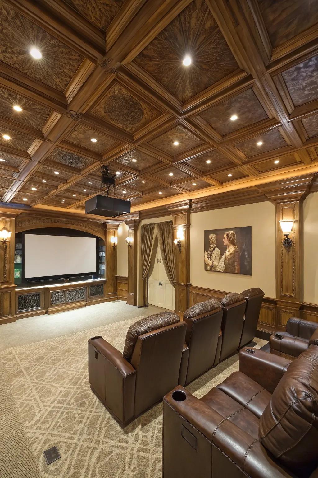 Elevate your theater through upscale elements.