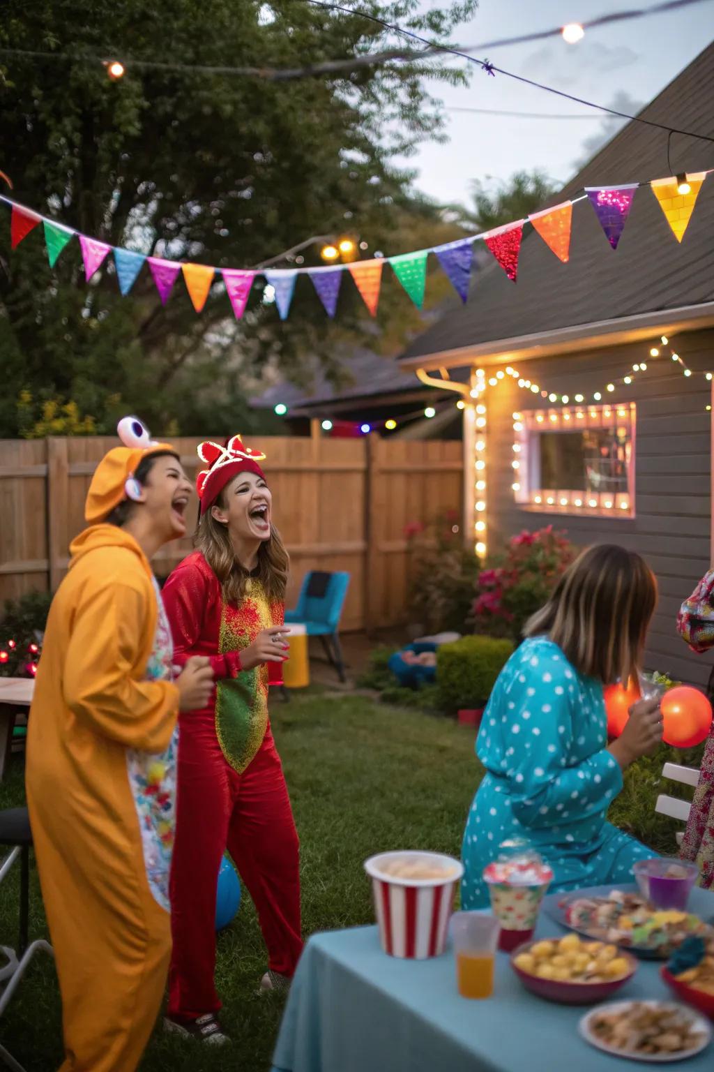 A themed costume celebration composes for an unforgettable evening.