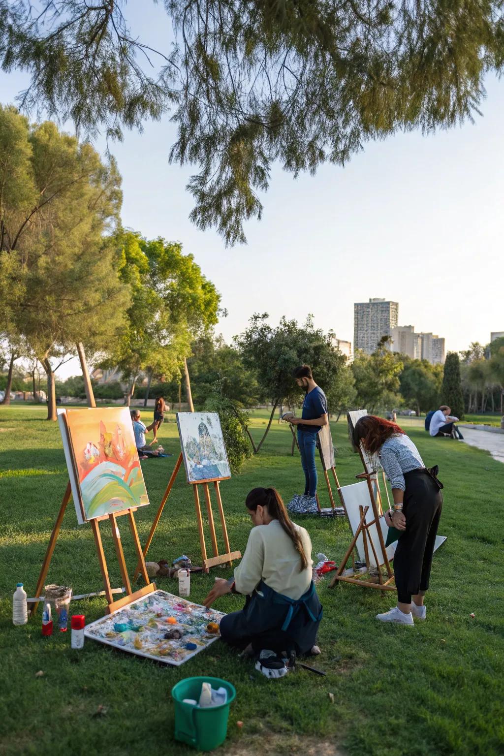 Unleash your creativity with an art session in the great outdoors.