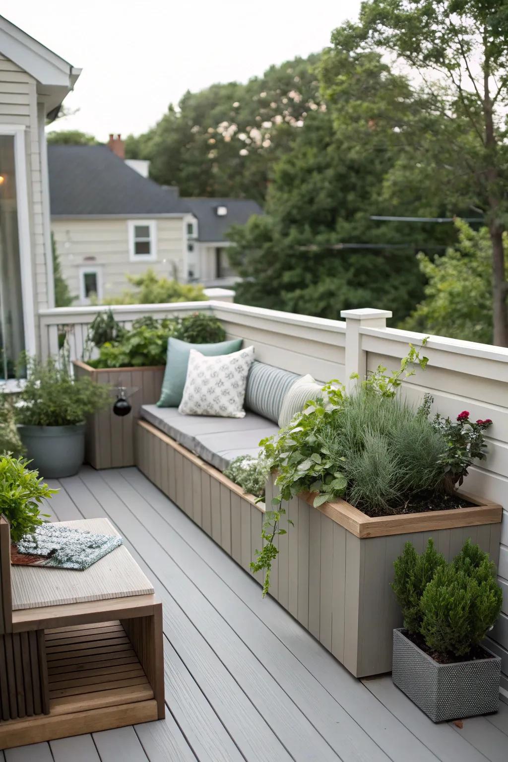 Compact deck designs maximize functionality without sacrificing style.