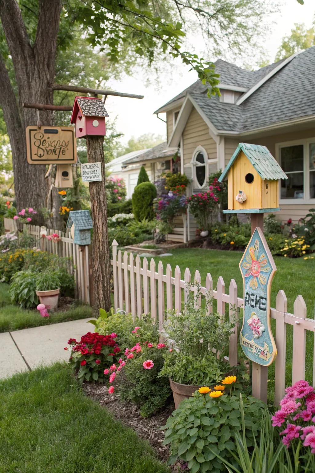 Garden ornaments contribute a whimsical element to your outdoor environment.