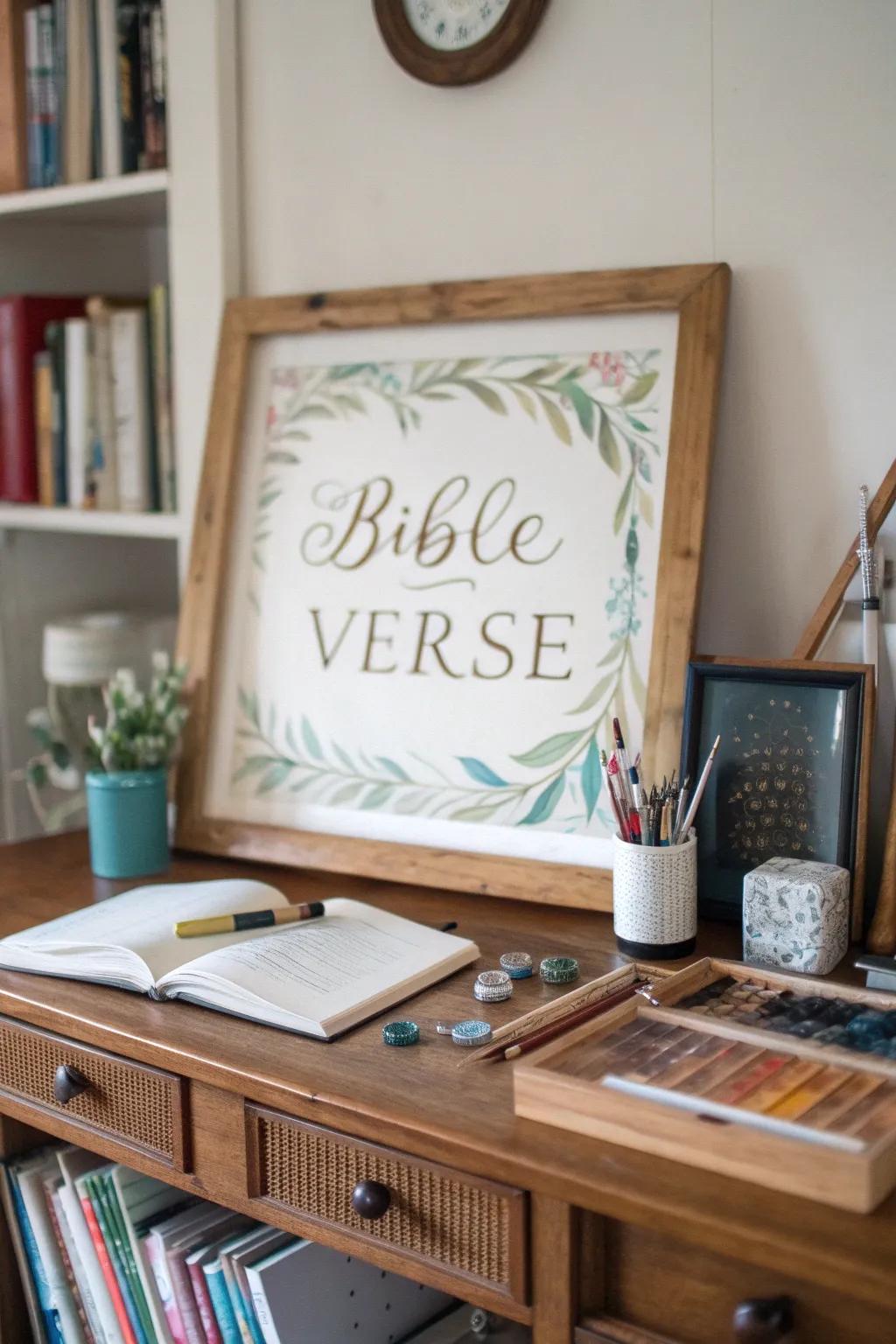 Calligraphy in art adds elegance and depth to any space.