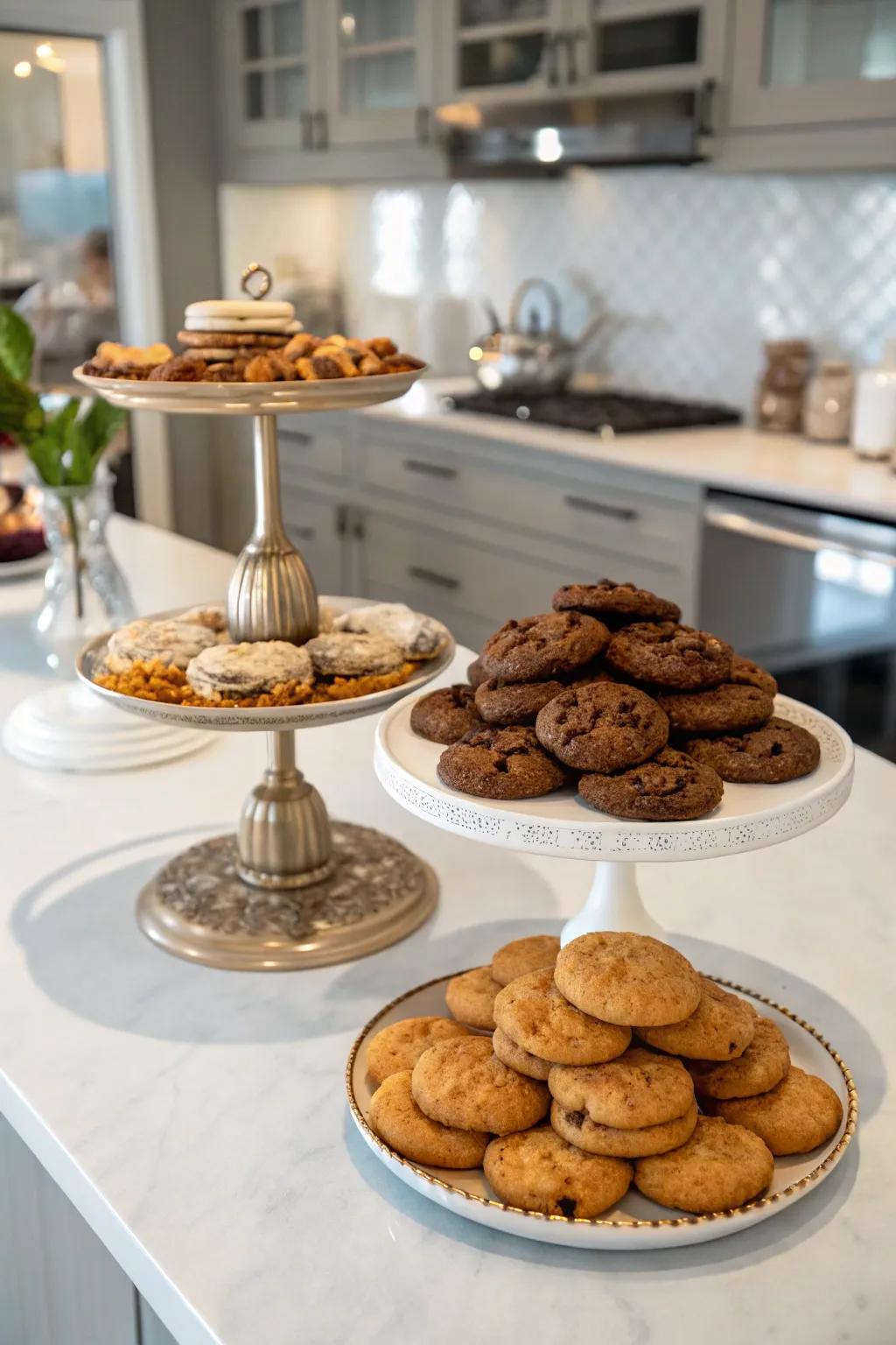 A charming array of cookies for sophisticated tastes.