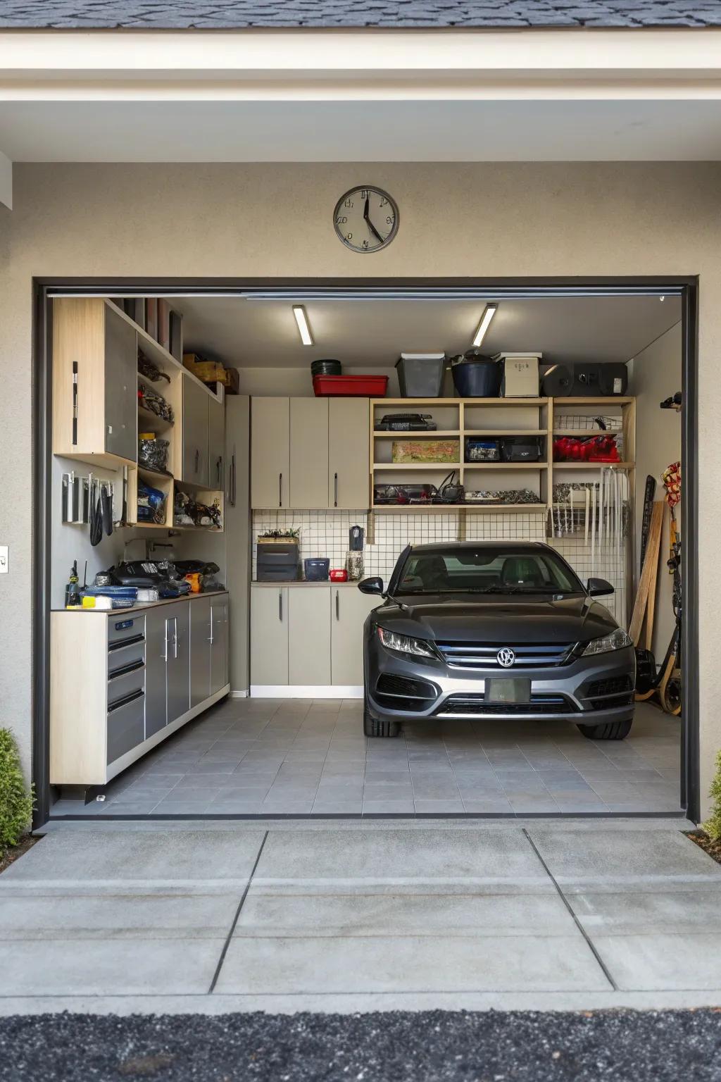 Balance functionality and utility in your garage.