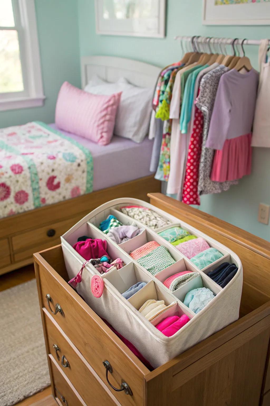 A shoe holder can be a convenient clothes organizer.