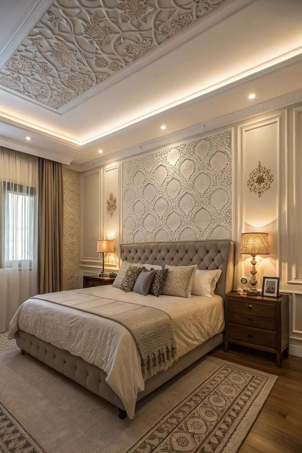 Ceiling trims can add unexpected elegance to your room.