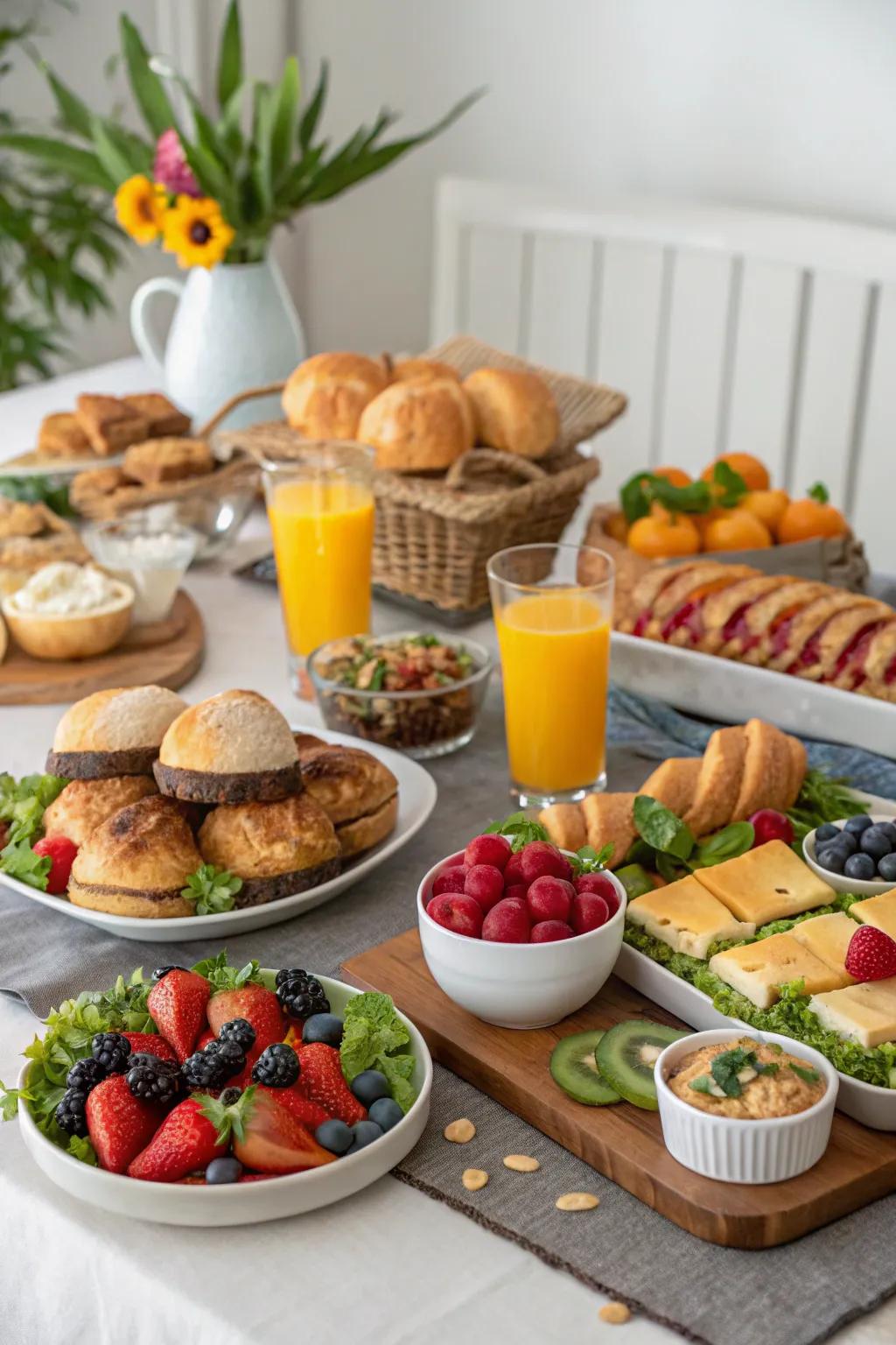 A comforting display of esteemed foods.