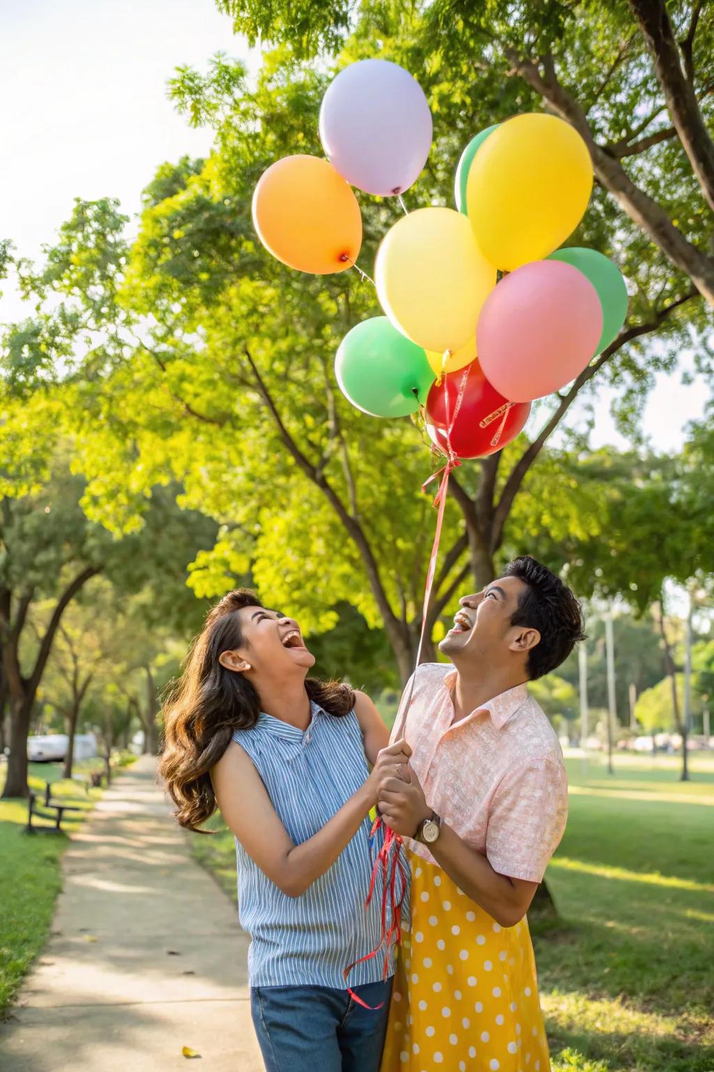 Playful props to capture joy and love.