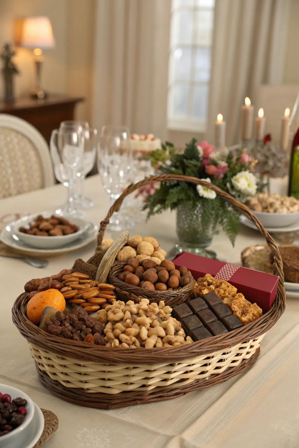 Relish a balanced treat with this sweet and savory assortment.