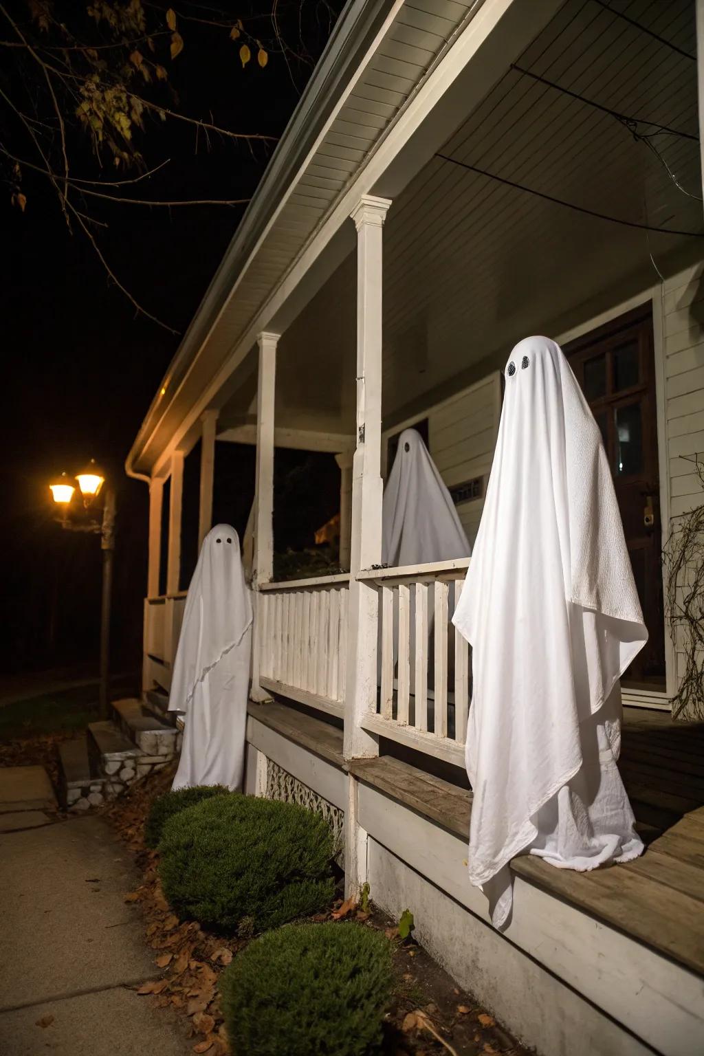 A phantom portico exposition establishes the cadence for an eerie All Hallows' Eve nocturne.