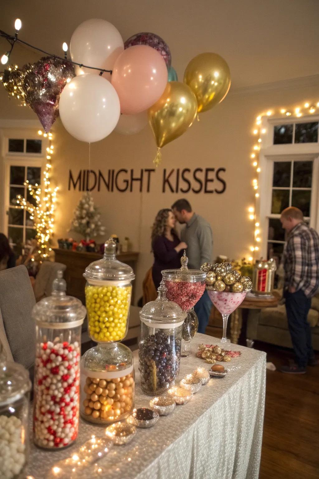 'Midnight Kisses' station adds charm to your New Year's Eve.