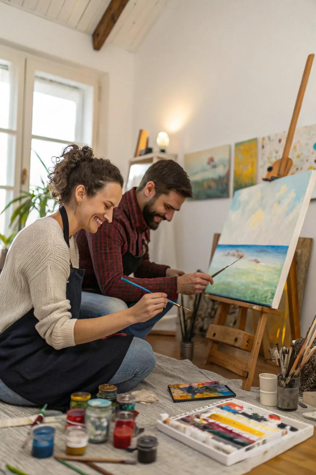 Express yourselves through art with a creative date night.